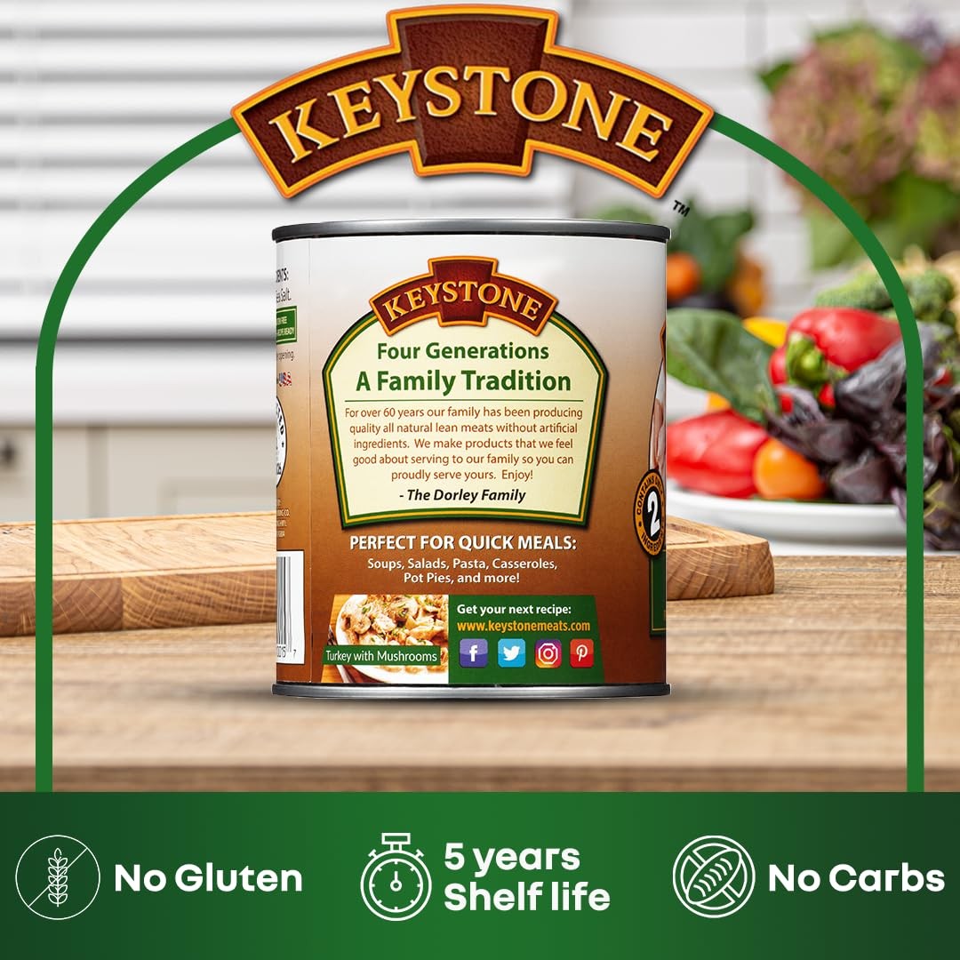 Keystone Meats All Natural Heat and Serve Canned 1.75 Pound (Pack of 1)