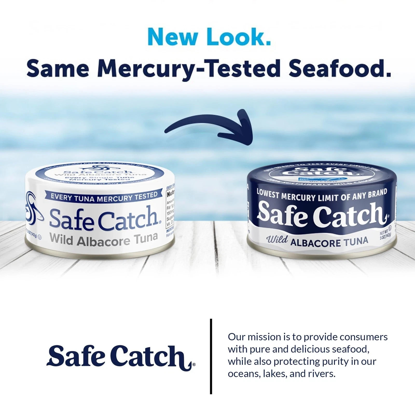 Safe Catch Wild Albacore Tuna Canned Low Mercury Can Tuna Fish Steak Gluten-F…
