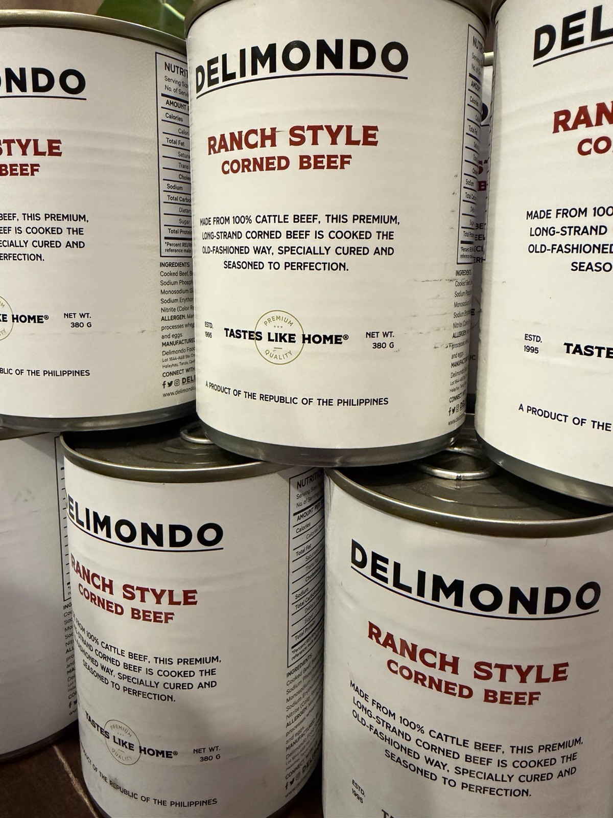 Delimondo Ranch Style Corned Beef – Large Size 380g – New Stock (Exp 04/2029)