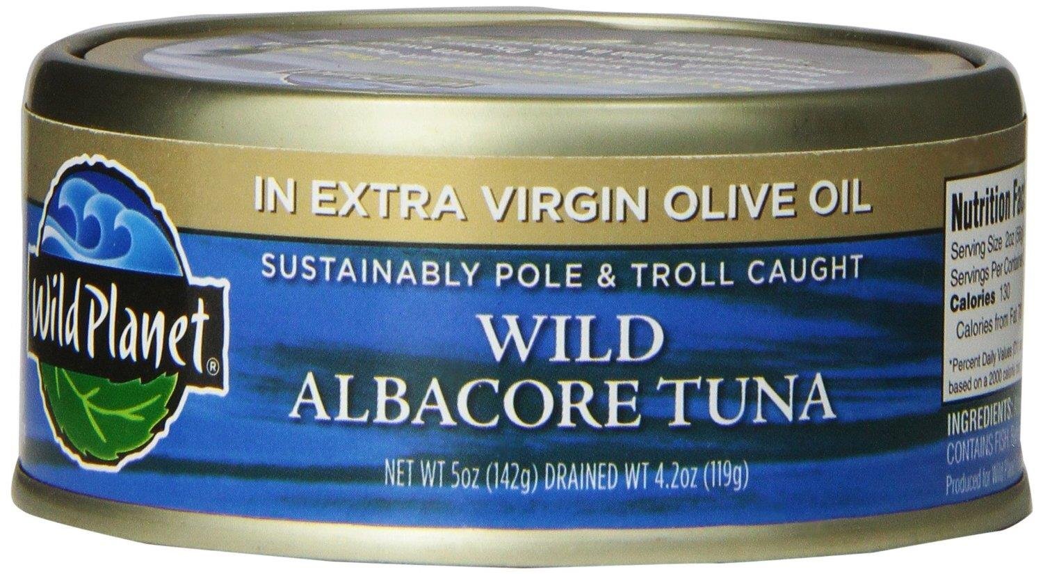 Wild Planet Albacore Tuna Steaks 5 Ounce Pack of 12 Sustainably Caught 26g Pr…