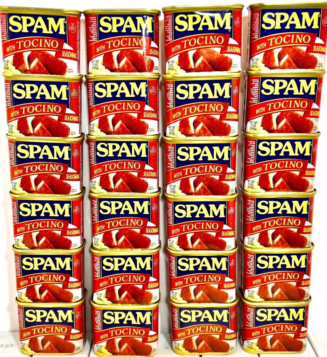 Spam with Tocino Seasoning Luncheon Meat 12 oz ( Pack of 24 )~Exp 4/2027