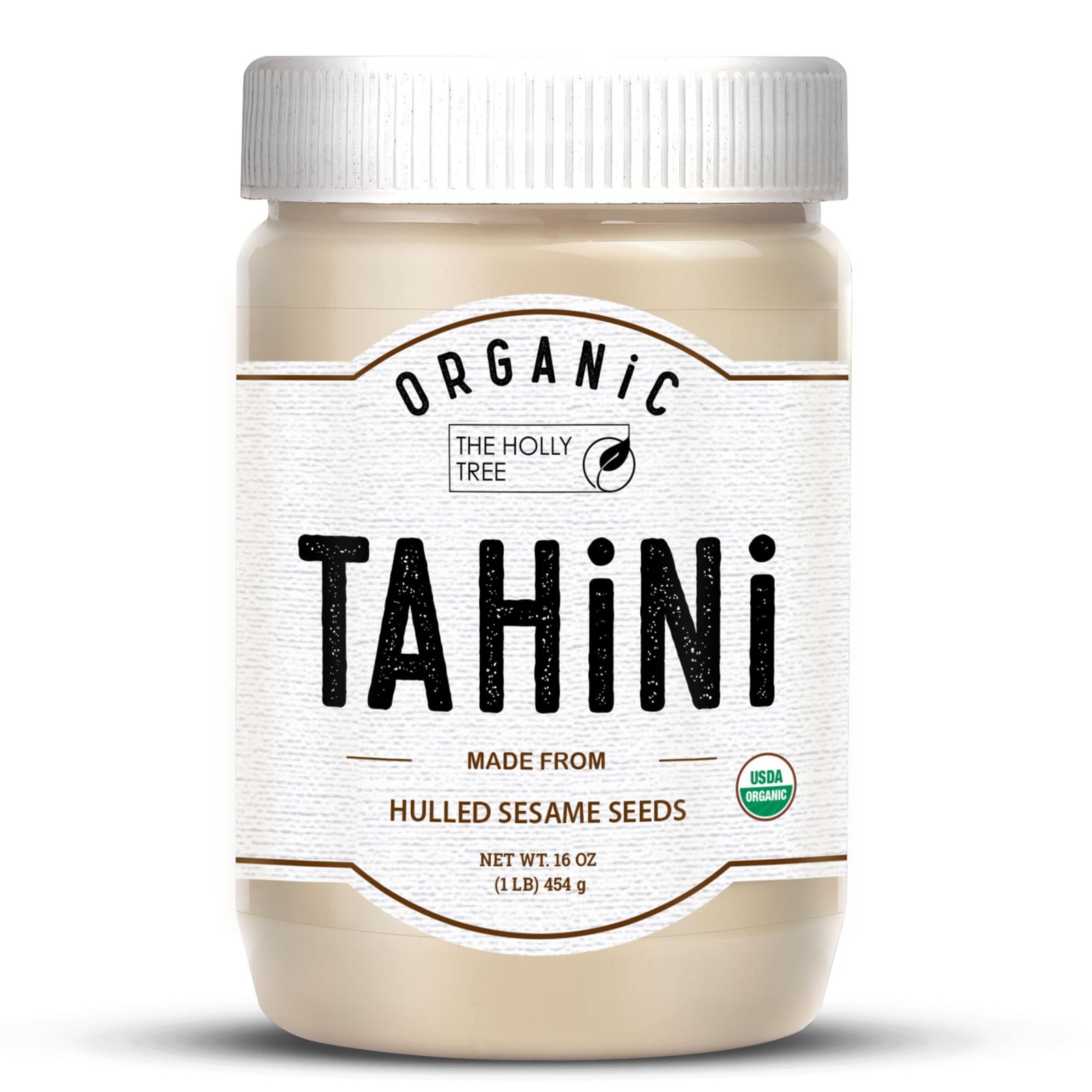 Organic Tahini Paste 16 oz – Smooth Sesame Sauce, Gluten-Free, USDA Certified