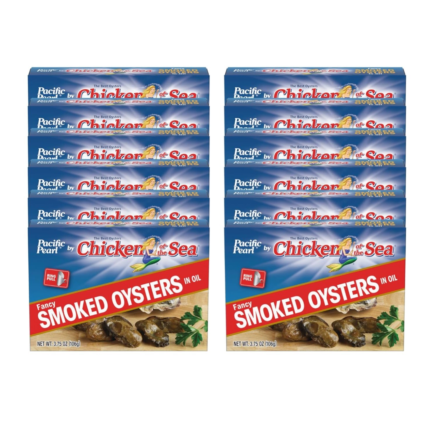 Nutritious Smoked Oysters – 24 Cans, 3.75 oz. each