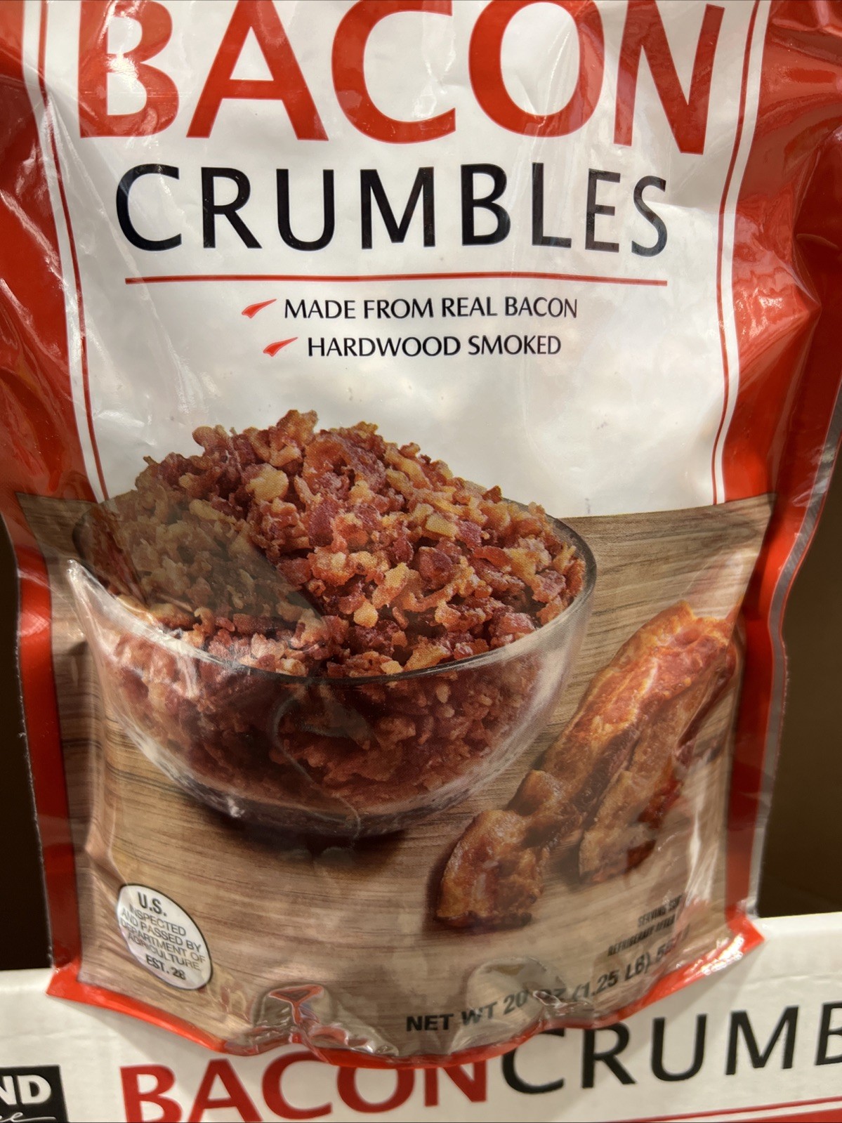 New Kirkland Signature Bacon Crumbles 100% Real Bacon Naturally Smoked 20 oz Bag