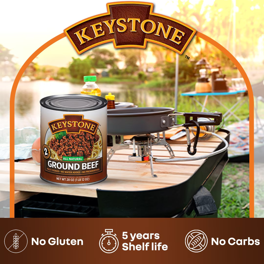 28 oz Can All Natural Ground Beef Keystone