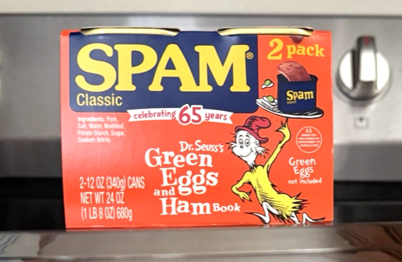 Spam Classic Green Eggs And Ham SPAM LIMITED EDITION (Two 12oz Cans) (6/2028)