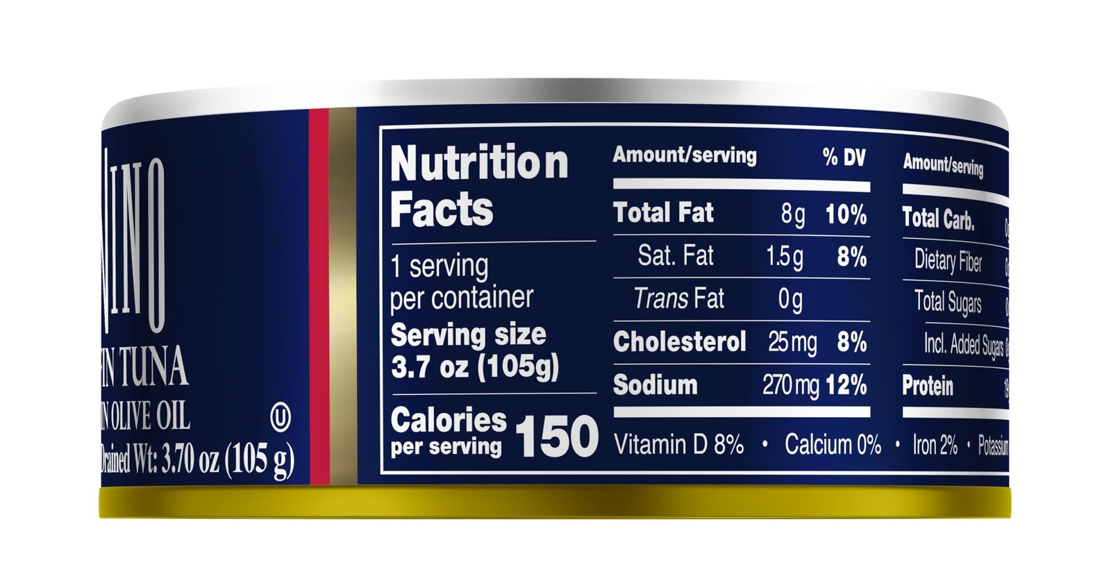 Tonnino Tuna Fish Yellowfin PoleLine – Solid Pack in Olive Oil – Pack of 12 –…