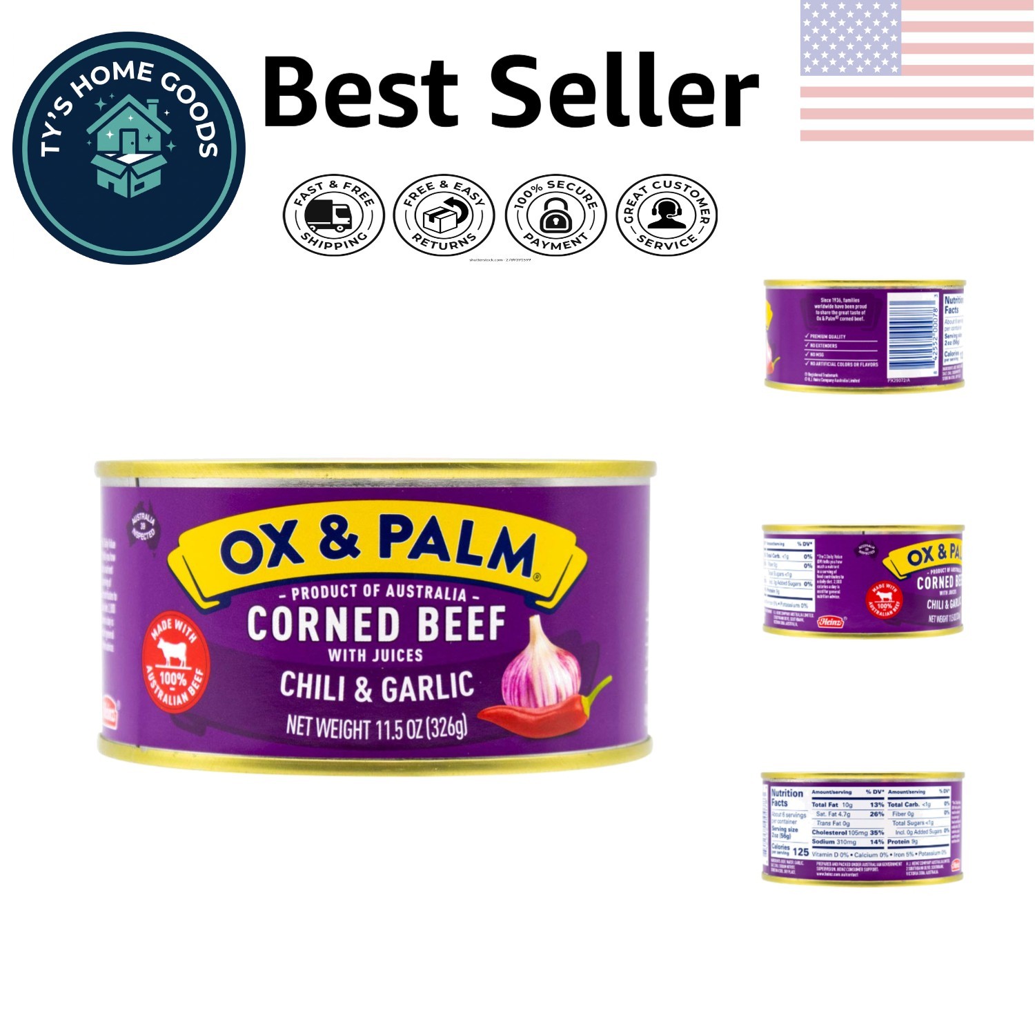 11.5 Ounce Chili & Garlic Corned Beef – Natural & Grass-Fed Delight