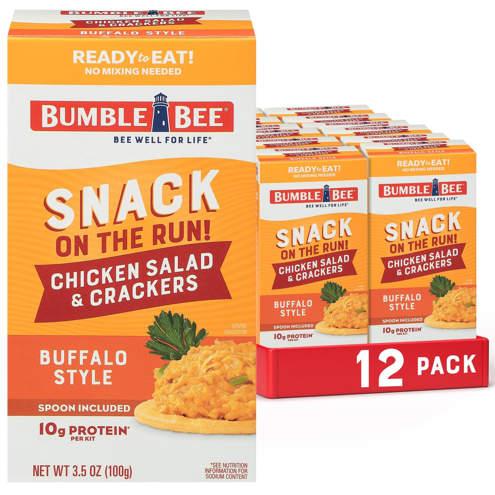 Bumble Bee Snack On The Run Protein Snack Pack Buffalo Chicken Salad with Cr…
