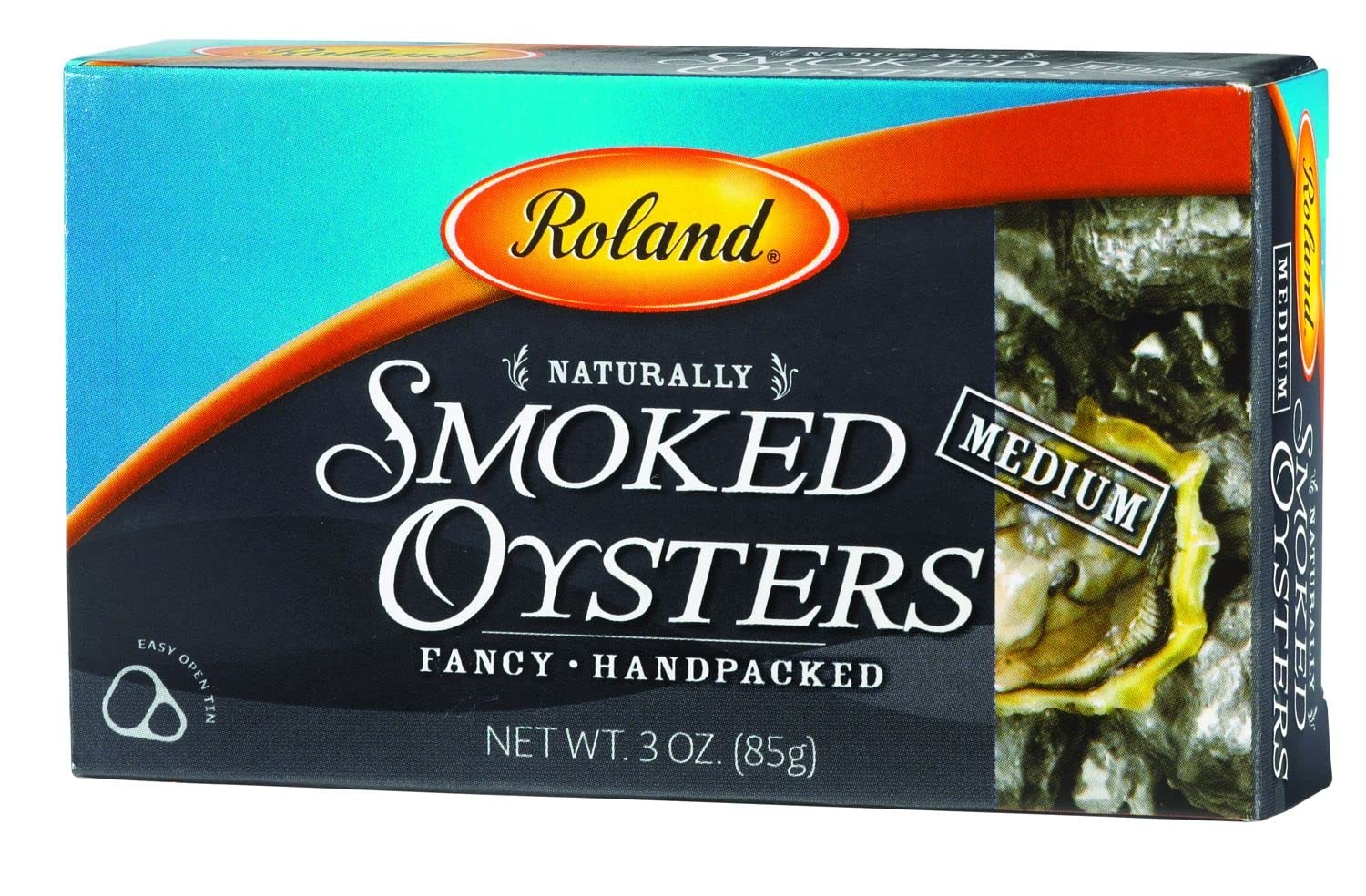 Roland Foods Smoked Medium Oysters in Oil, Wild Caught, Imported Food, 3 oz