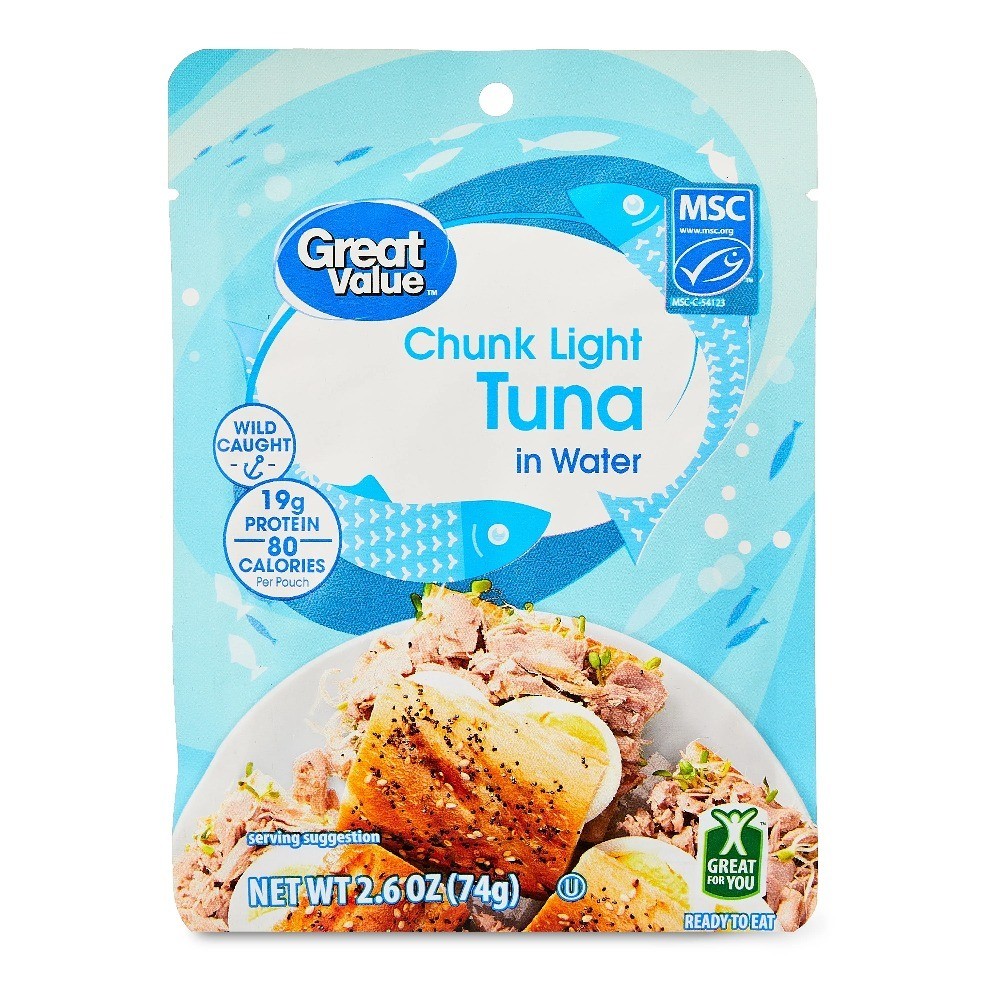 Chunk Light Tuna Pouch in Water 6 Pack 2.6 oz