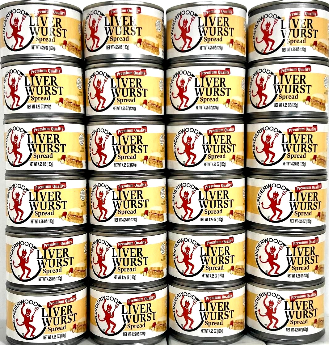 Underwood Premium Quality Liver Wurst Spread 4.25 oz ( Pack of 48 )~08/01/2029