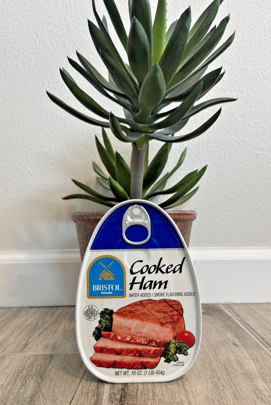 Bristol Cooked Ham 16oz Sell By 2027 Fully Cooked Ready to Eat Canned Meat