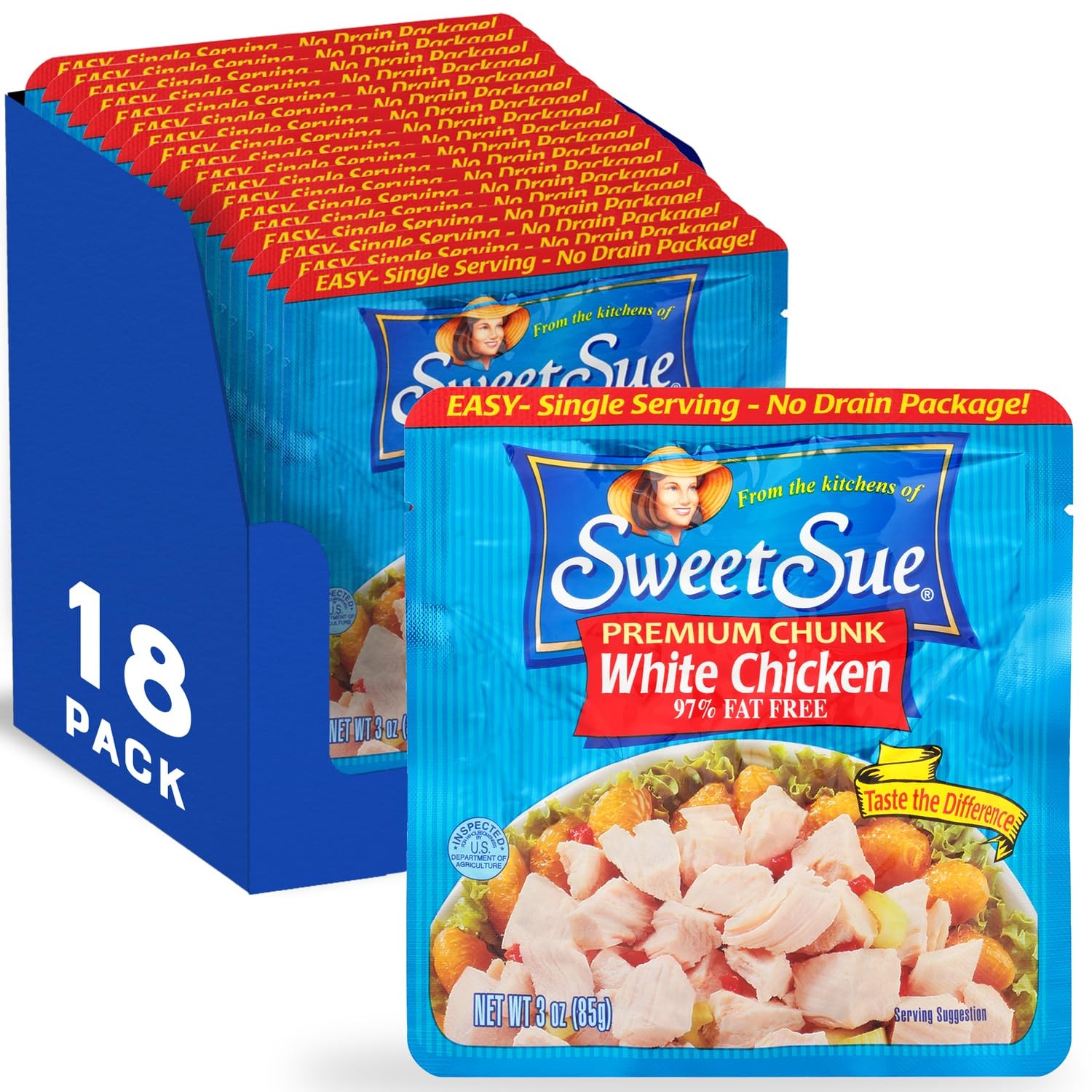 Sweet Sue Premium Chicken Breast – 20g Protein per Serving – Gluten Free, Keto