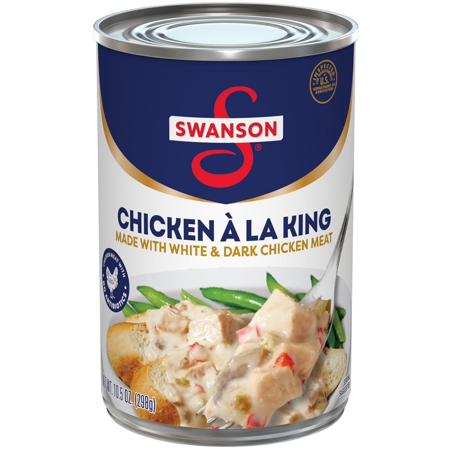 Swanson Canned Chicken a la King, 10.5 OZ – Quick & Creamy Meal Solution