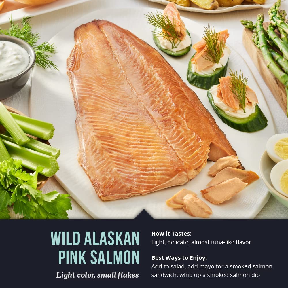 SeaBear – Premium Wild Alaskan Smoked Sockeye, Coho, and 18 Ounce (Pack of 1)