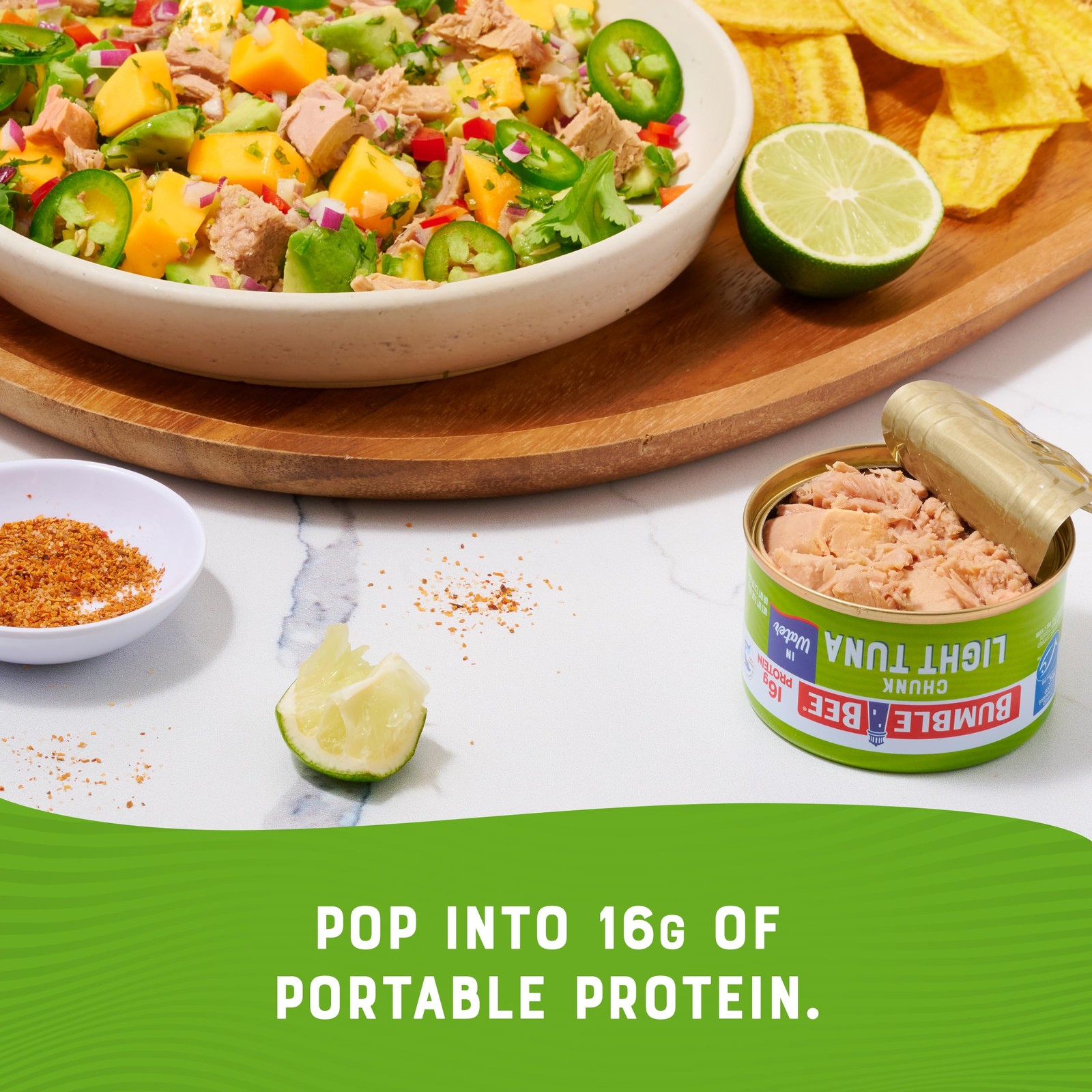 Bumble Bee Snackers 16g Protein per Serving Ready to Eat Wild Caught Skipj…