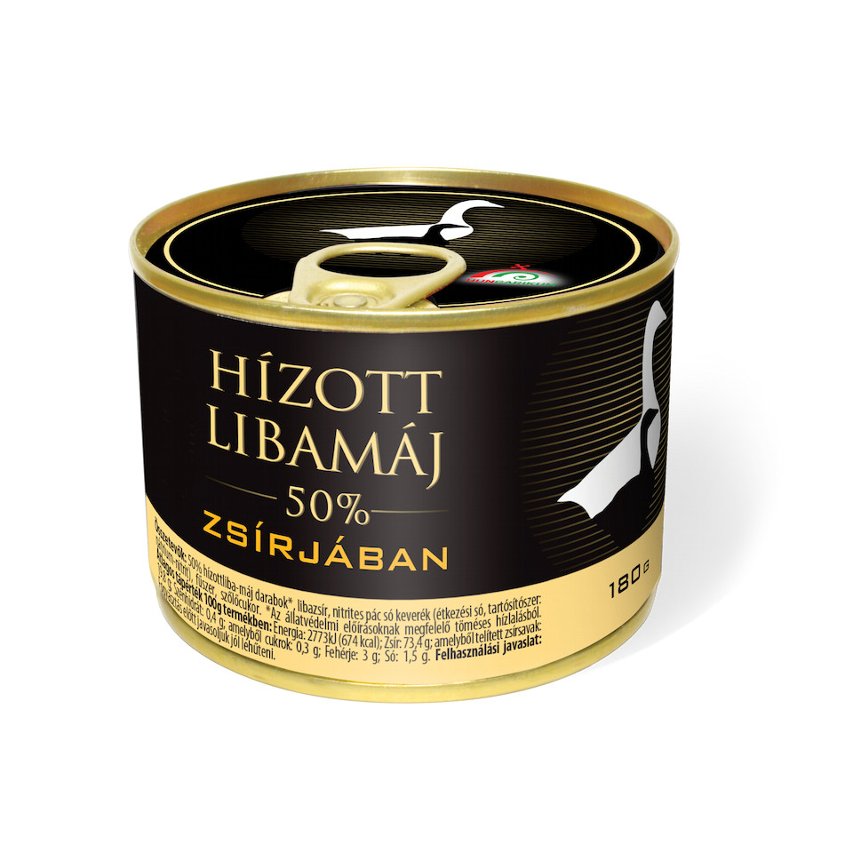 Premium Fattened Goose liver in own fat 180g – 1 carton = 6 pieces = 1,08kg