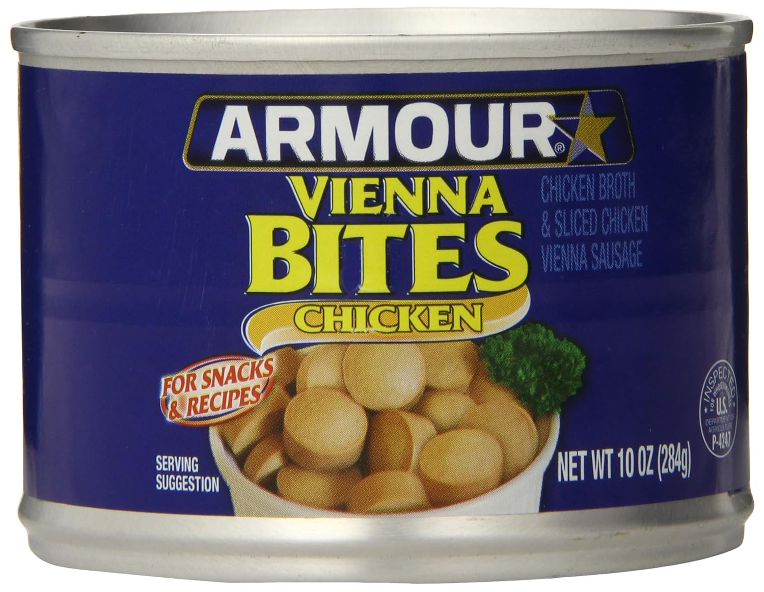 Star Chicken Vienna Sausage Bites, Canned Sausage, 10 OZ (Pack of 12)