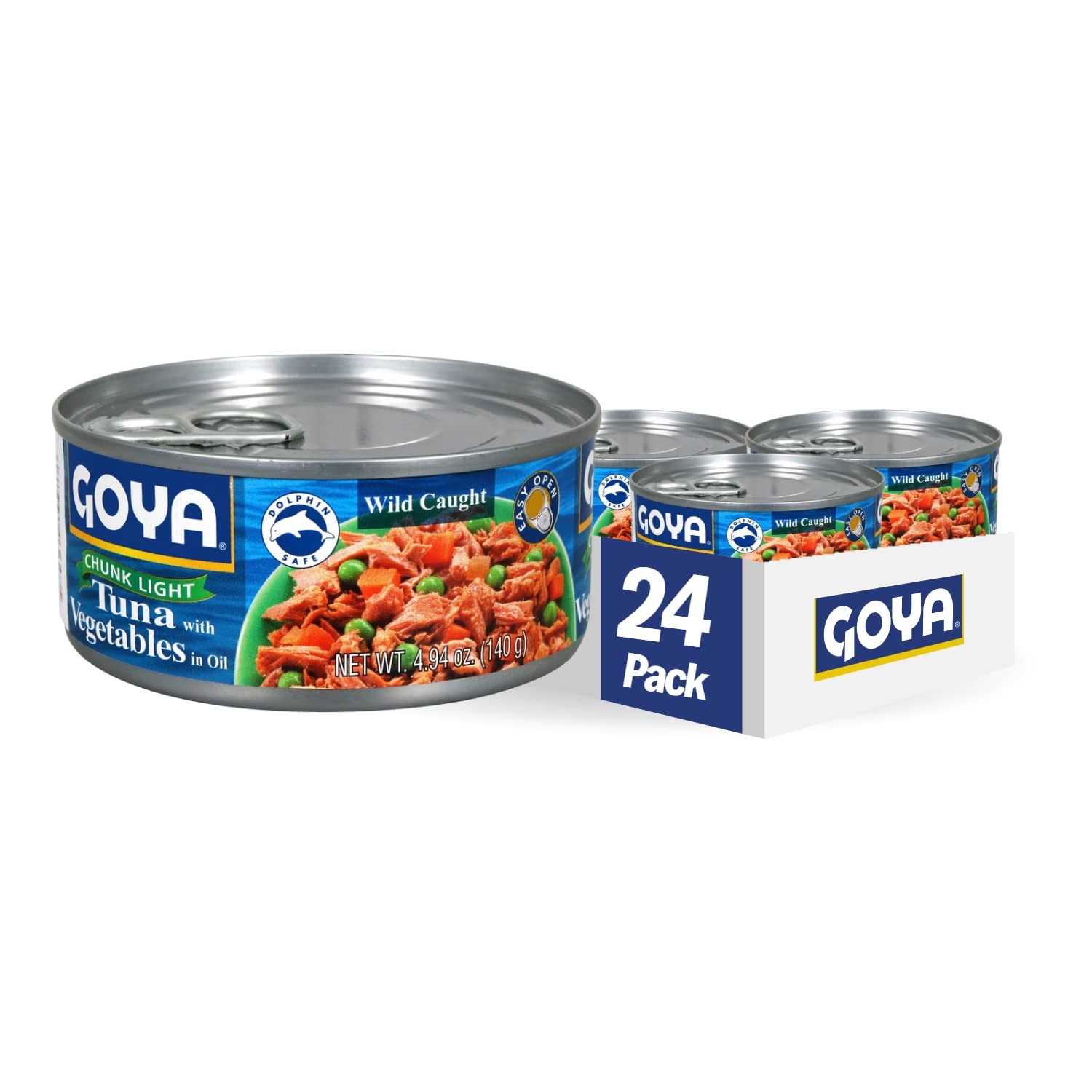 Chunk Light Tuna with Vegetables, Wild Caught, 4.94 oz, 24 Packtt