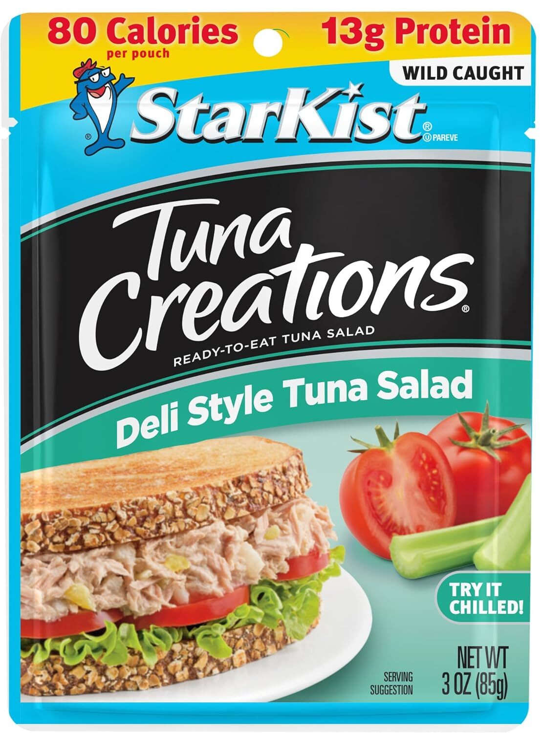 Ensalada De Atun Estilo Deli De Tuna Creations, 3 Oz, Paquete De 12