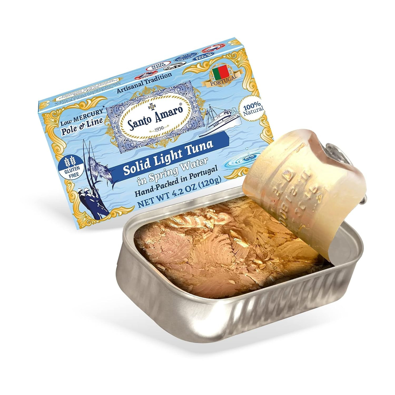 Santo Amaro – Artisanal Wild Tuna Fish in Spring Water, Pole & Line Wild Caught