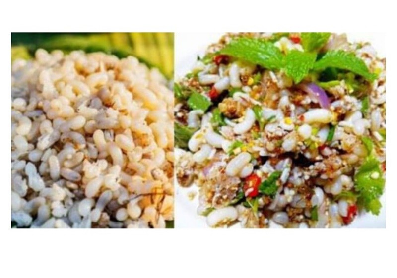 3 cans Ant Eggs In Brine Authentic Thai Cooking Menu 100 g. Of Eggs DHL Shipping