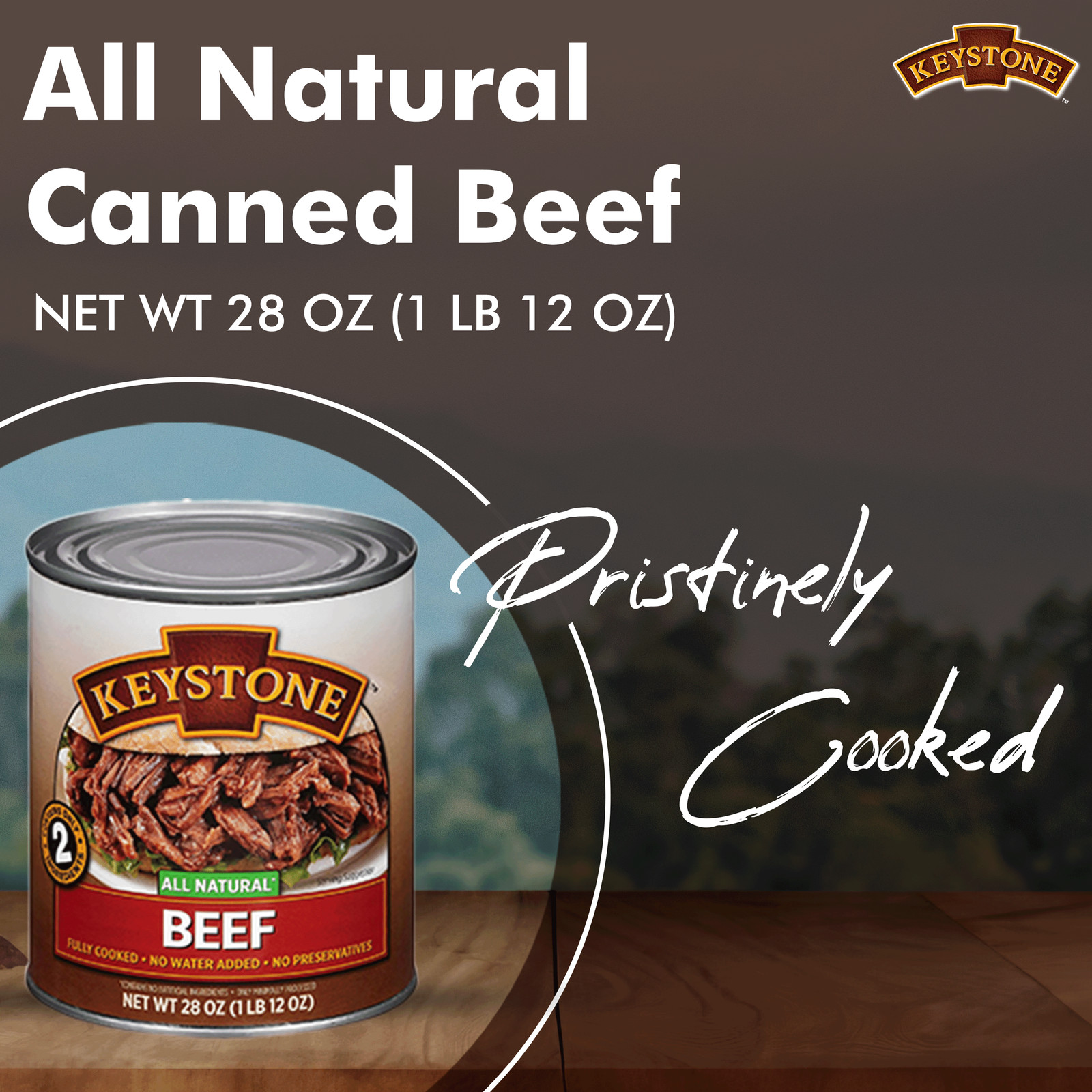 (2 pack) All Natural Beef, 28 Oz