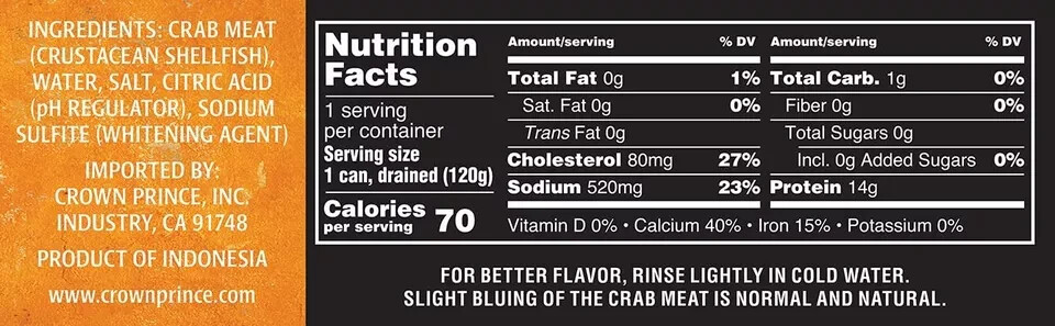 Fancy Pink Crab Meat, 6-Ounce Cans (Pack Of 12)