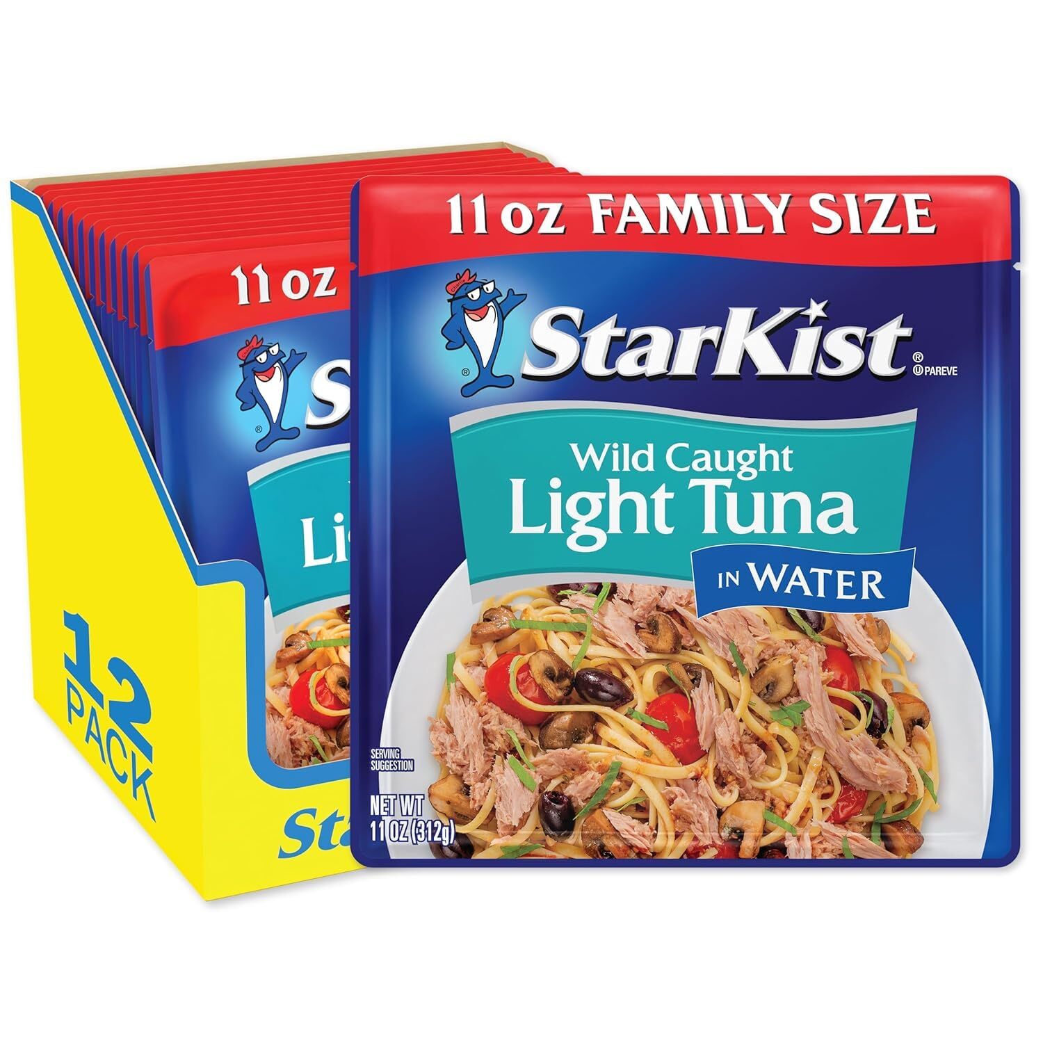 Chunk Light Tuna in Water – 11 oz Pouch (Pack of 12)