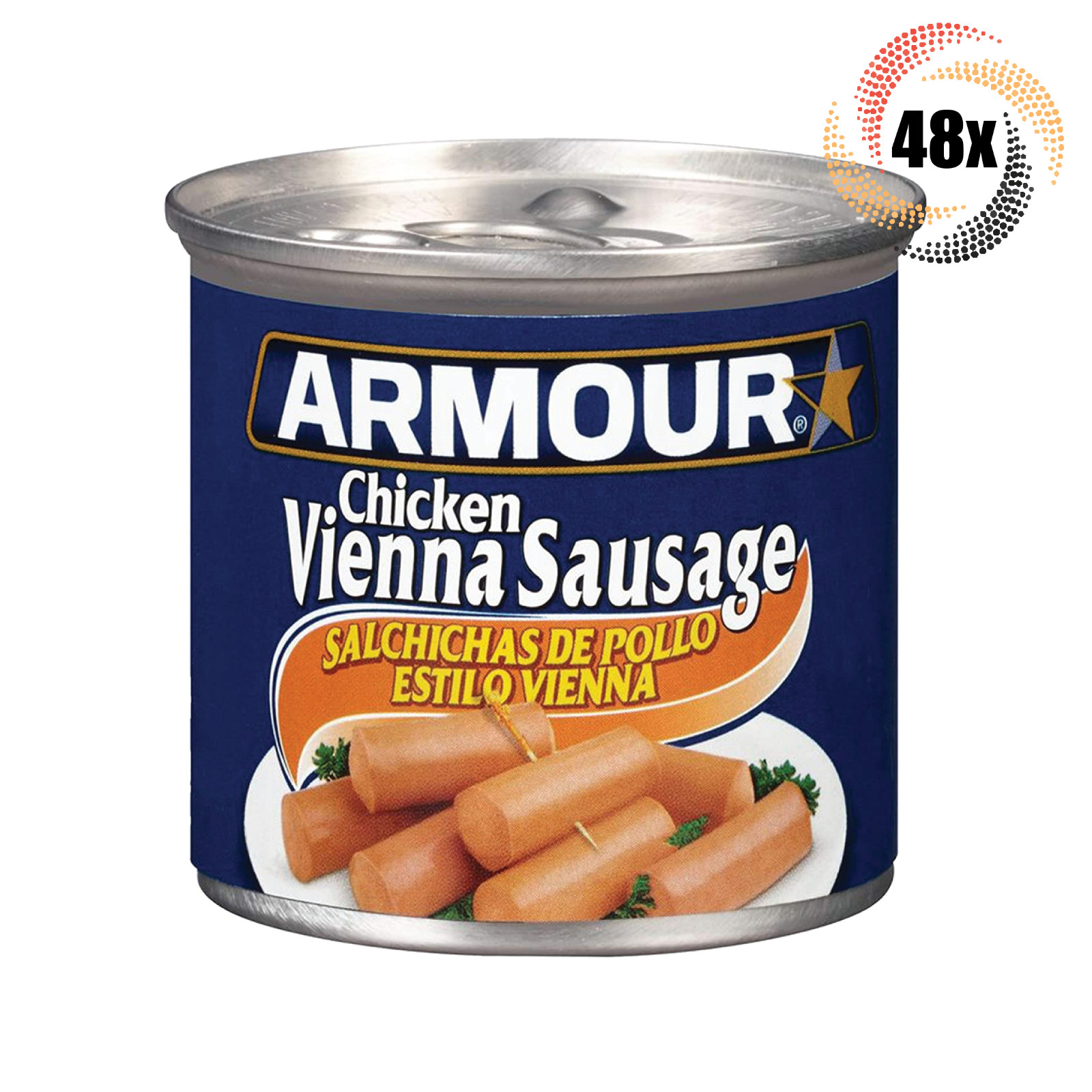 48x Cans Armour Star Chicken Flavor Vienna Sausages | 4.6oz | Fast Shipping!