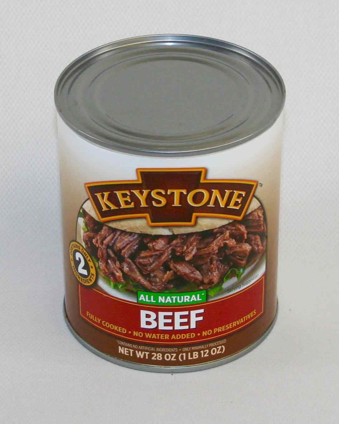 KEYSTONE Beef & Ground Beef ALL NATURAL 6 cans mixed – 28 OZ each 168 oz total