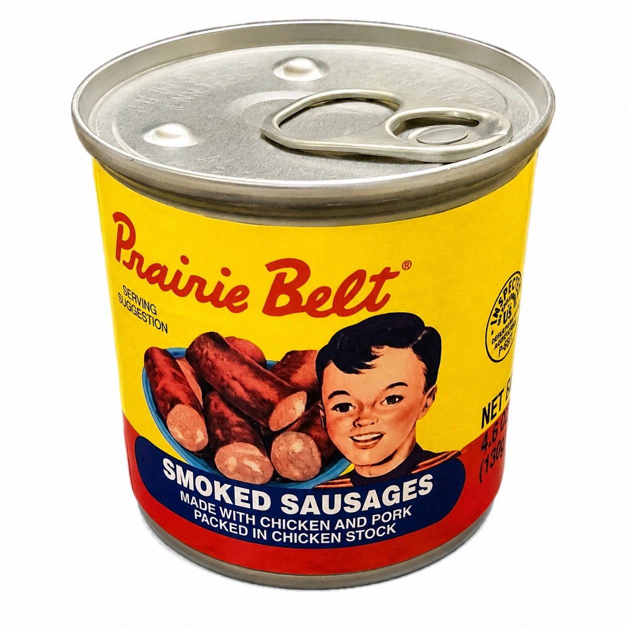 Prairie Belt Smoked Sausage 4.6oz Shelf Stable Canned Meat Prepper RV Food