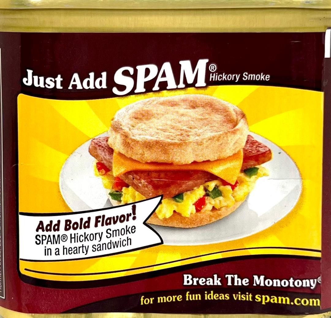 Spam Hickory Smoke Luncheon Meat 12 oz ( Pack of 4 )~11/2028