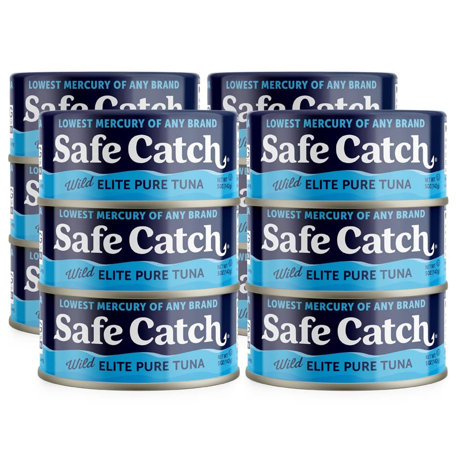 Safe Catch Canned Wild Tuna Fish, Caught, Lowest 5 Ounce (Pack of 12)