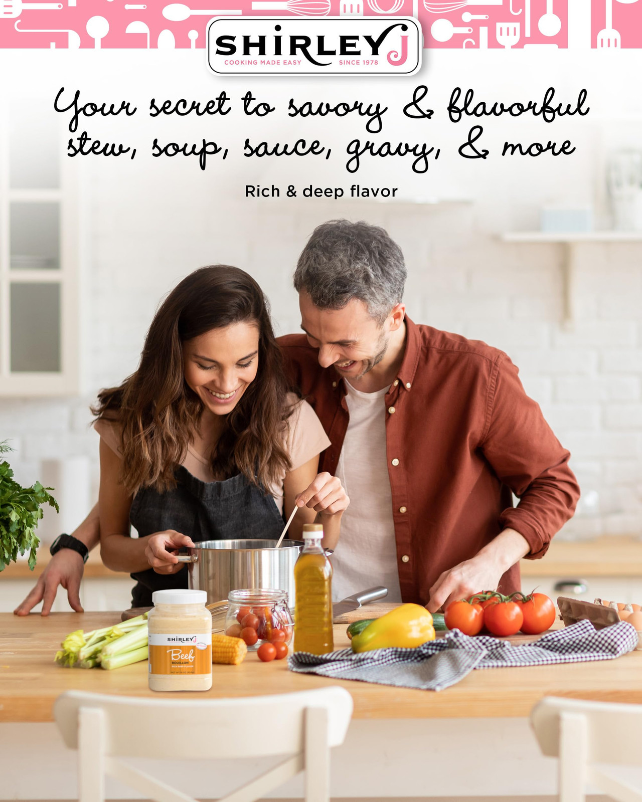 Bouillon Powder – Rich, Concentrated, & Less Sodium Beef Bouillon – Easy to U…
