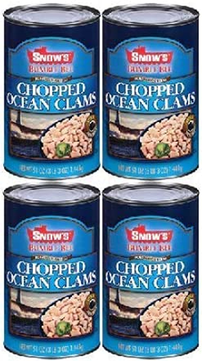 Bumble Bee Chopped Ocean Clams, 51Oz Can (Pack of 4)