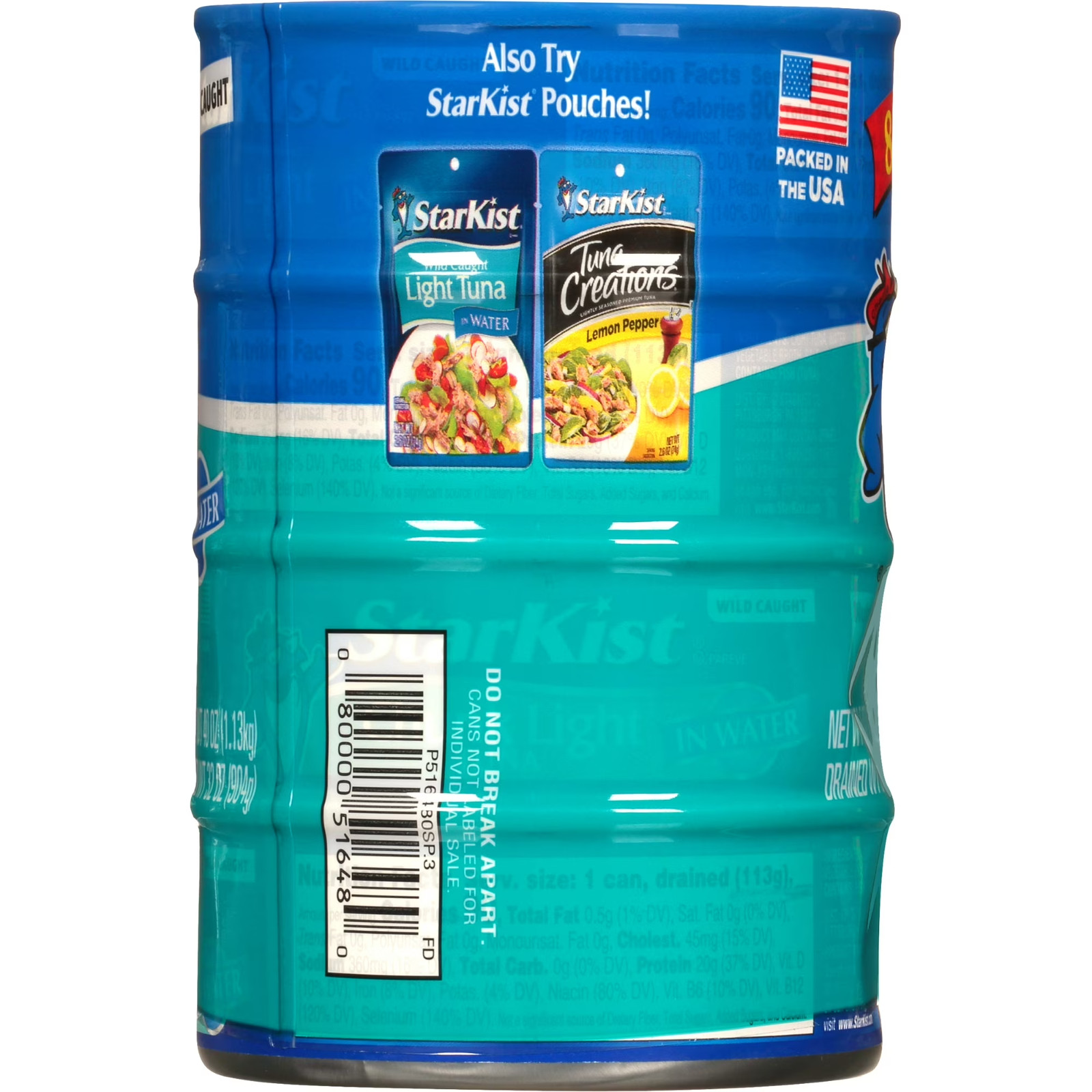 StarKist Chunk Light Tuna in Water, Wild Caught, 20g Protein, 5 oz, 8 Cans
