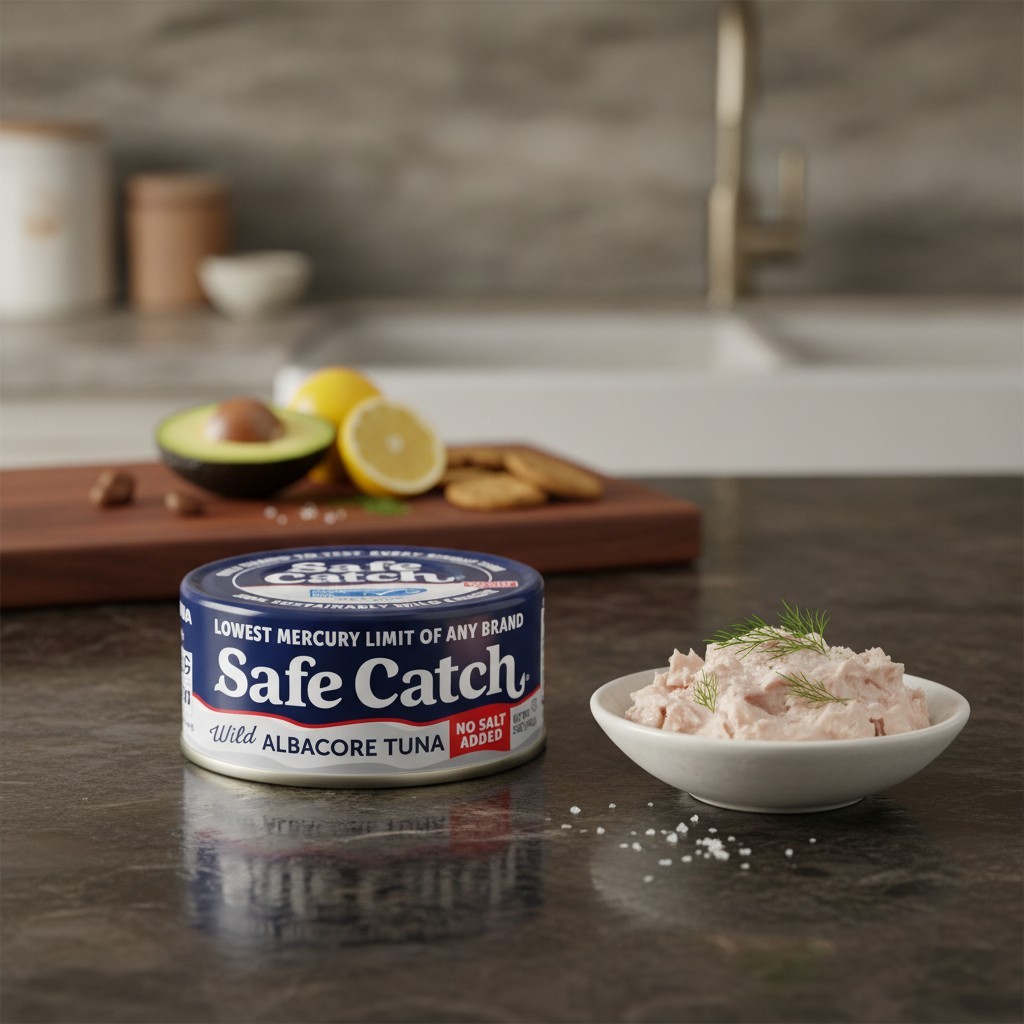 Safe Catch Canned Lowest Mercury Limit Albacore Tuna 5 Ounce (Pack of 12)