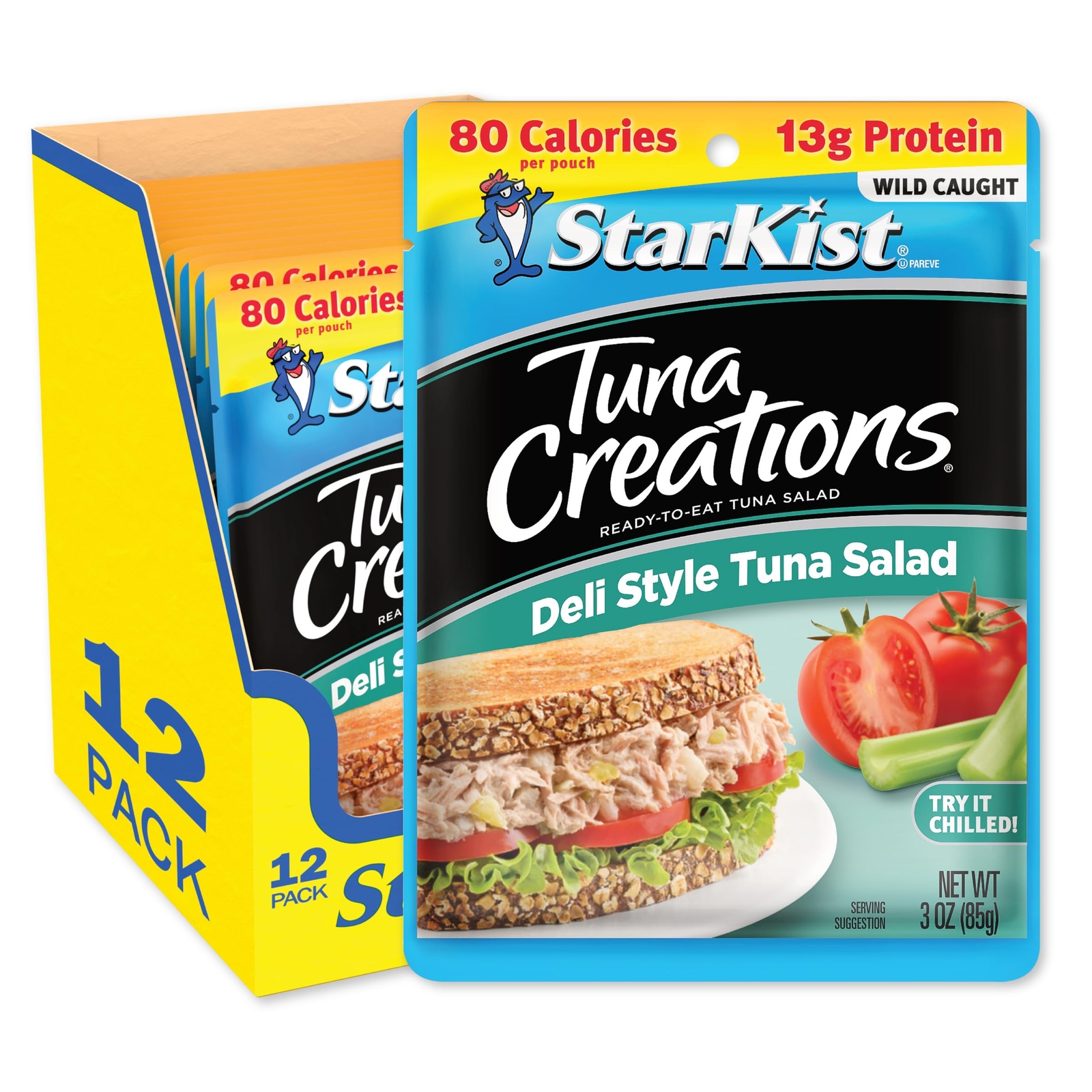 StarKist Tuna Creations Deli Style Tuna Salad Gluten Free 3 oz Pack of 12