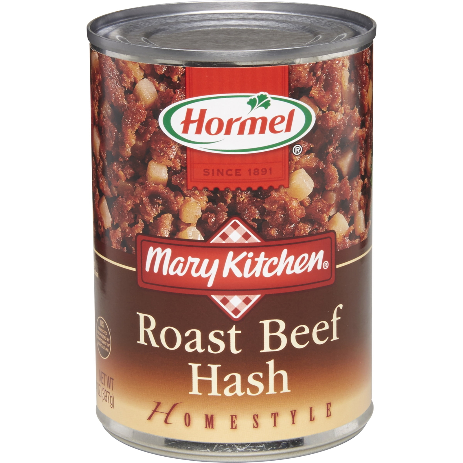 Roast Beef Hash, Canned Roast Beef Hash, 14 Oz Steel Can