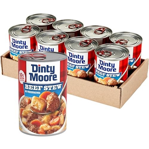 Beef Stew, 15 oz (8 Pack), Fully Cooked & Ready-To-Eat with Fresh