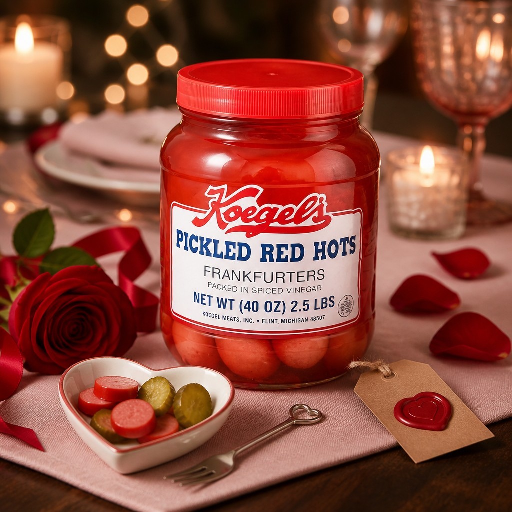 Koegel’s pickled bologna 40 Oz Jar Gluten Free Low Carb Keto Friendly MI Made
