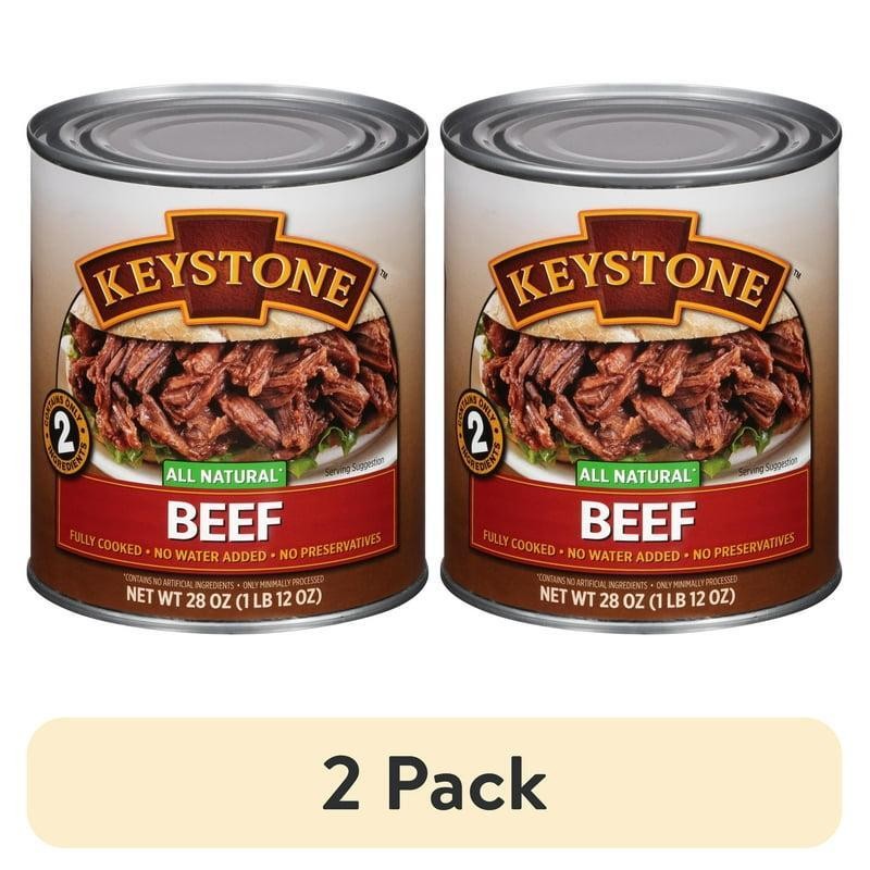2 Pack All Natural Fully Cooked Beef Canned Meats High Protein Sea Salt No Water