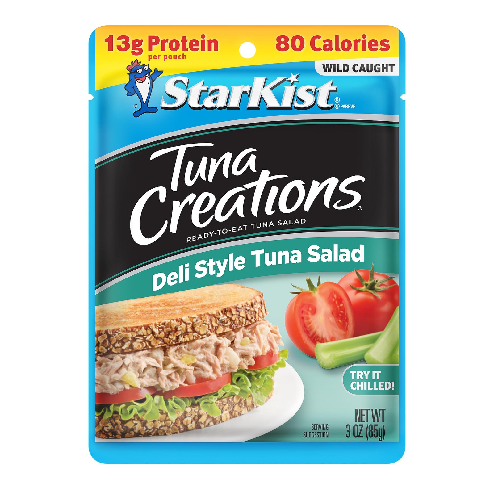 StarKist Tuna Creations Deli Style Tuna Salad Pouch (3 , No Draining, Ready to E