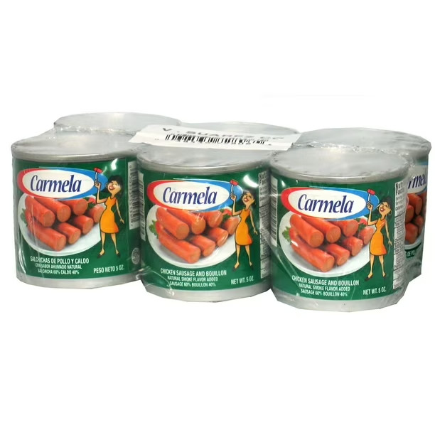 Carmela Chicken Sausage, Ready to Eat, 5 oz Cans, Pack of 6