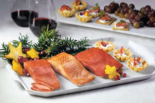 SeaBear – Premium Wild Alaskan Smoked Sockeye, Coho, and Pink Salmon Trio – 18oz
