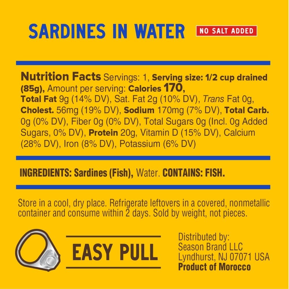Sustainable Protein – Wild Caught Sardines, 12-Pack