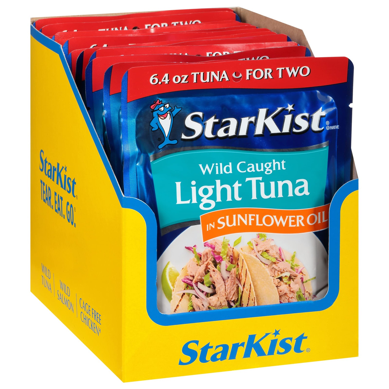 Chunk Light Tuna in Sunflower Oil 6.4 Oz Pack of 12 Cans