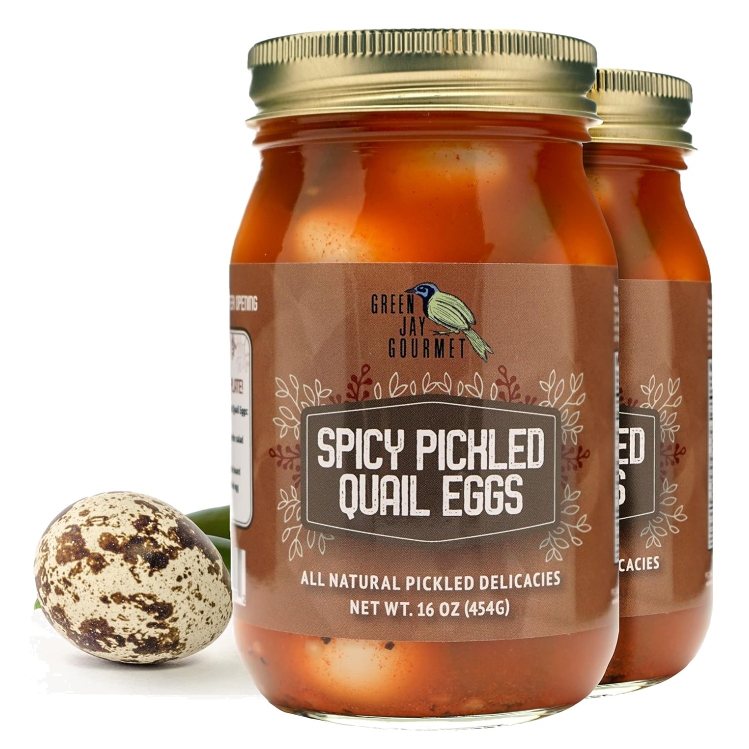 Hand Jarred Spicy Quail Eggs – Natural Ingredients